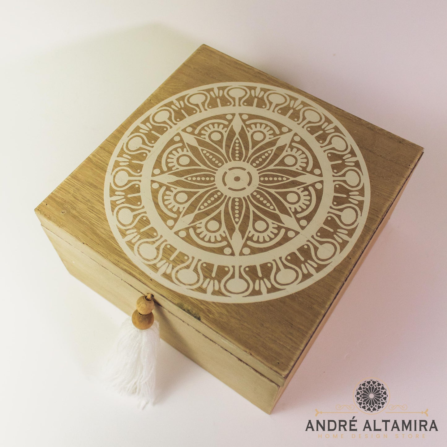 COFRE DE MADERA MANDALA GRANDE
