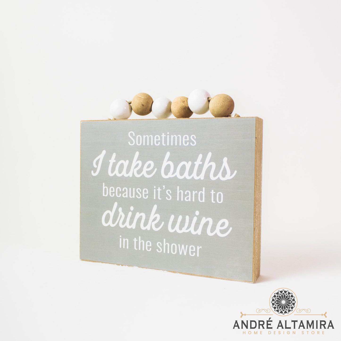 ADORNO PARA PARED DE MADERA DRINK WINE