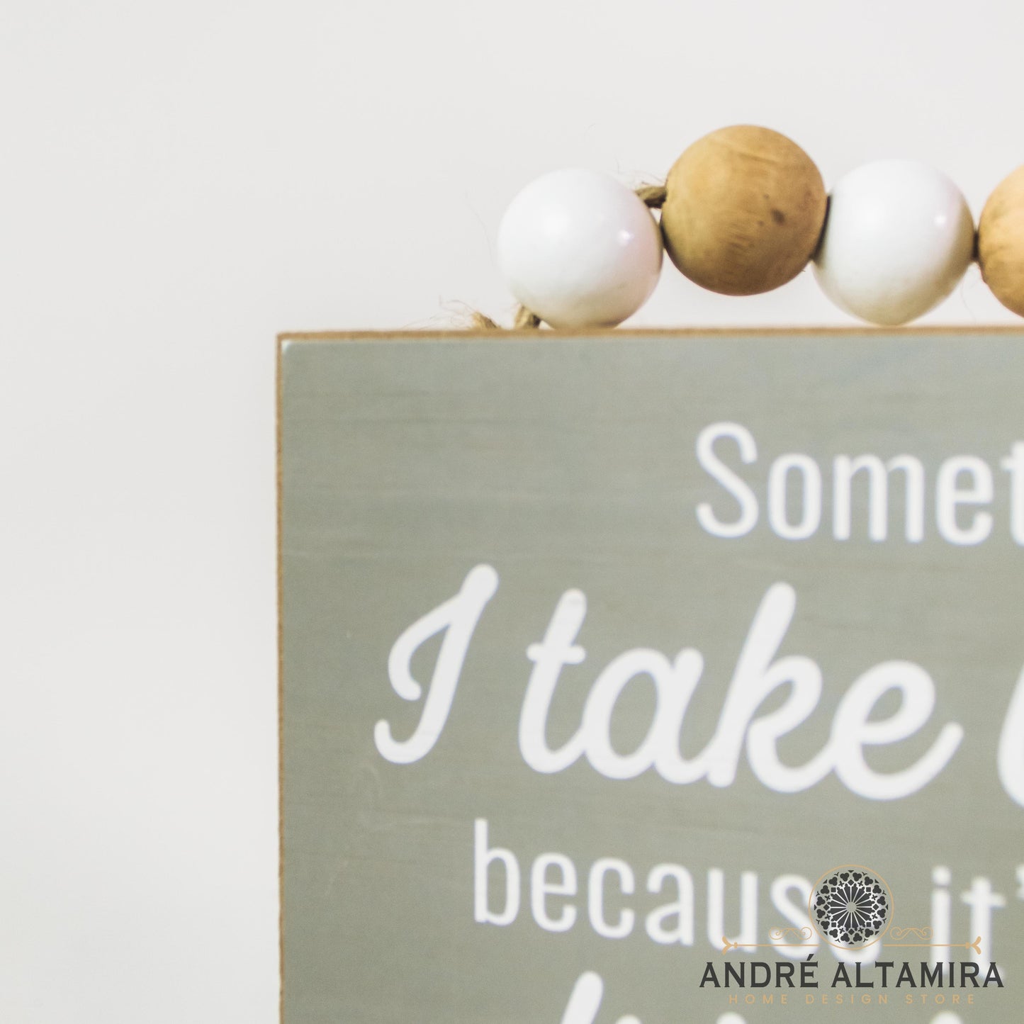 ADORNO DECORATIVO DE MADERA DRINK WINE