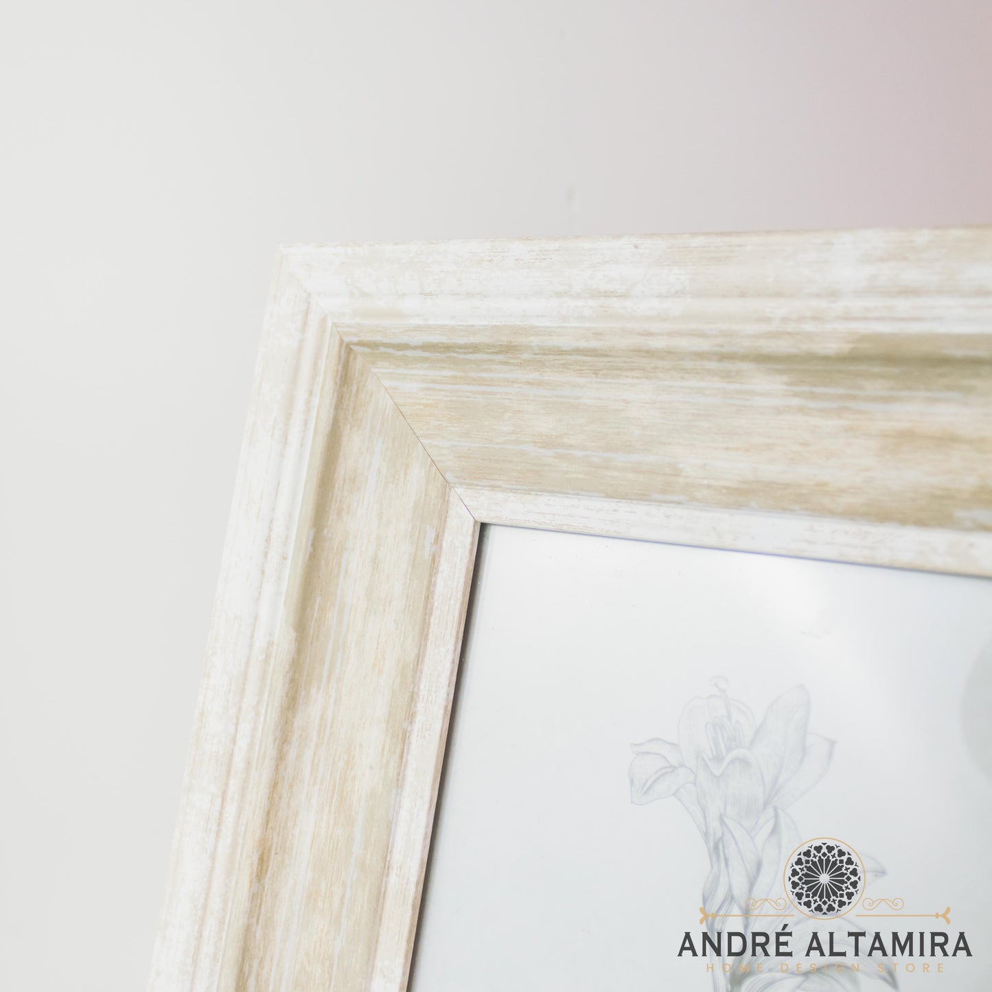 PORTA RETRATO BLANCO Y GRIS DE 11,5CM X 16,6CM