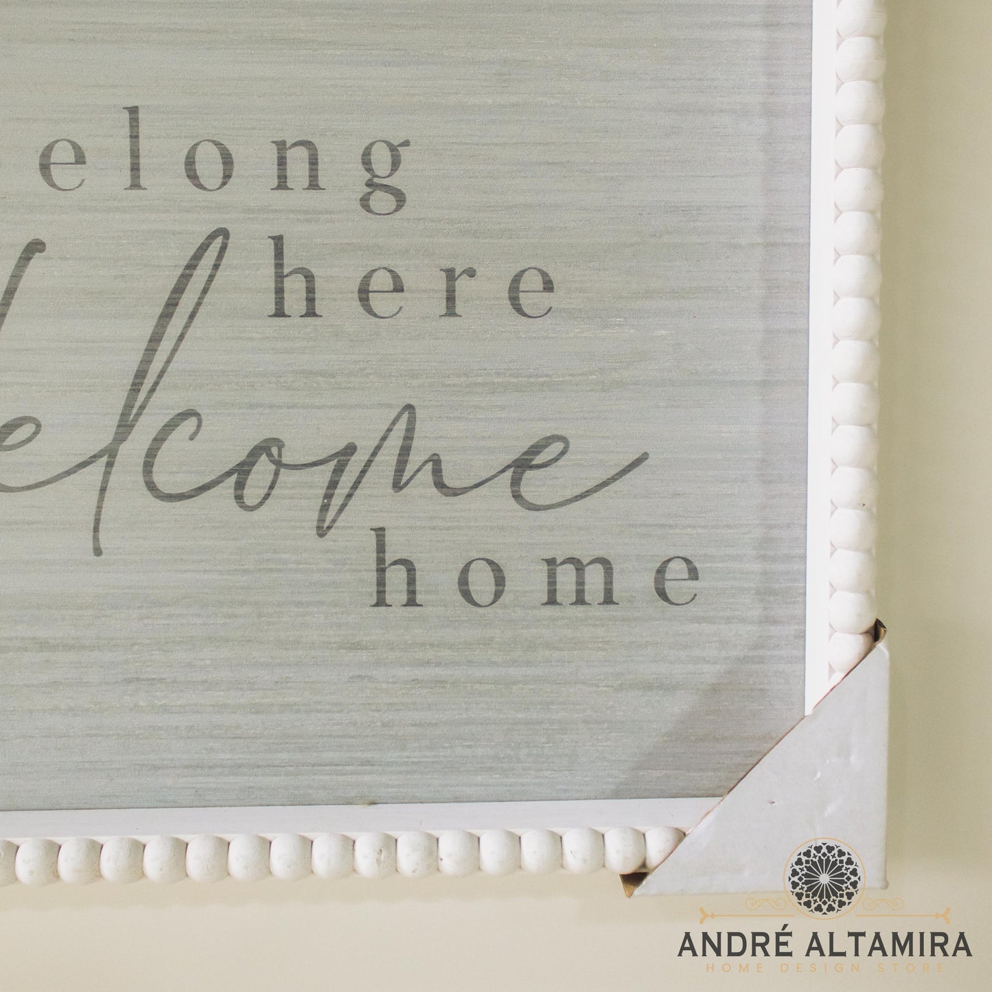 CUADRO DECORATIVO DE PARED CON RELIEVE WELCOME