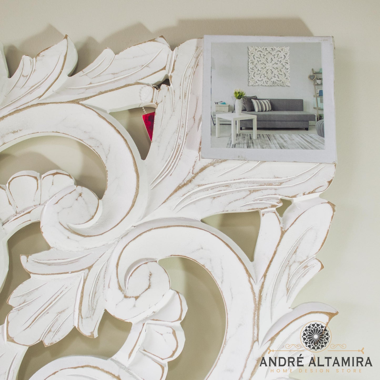 CUADRO DECORATIVO DE MADERA CUADRADO