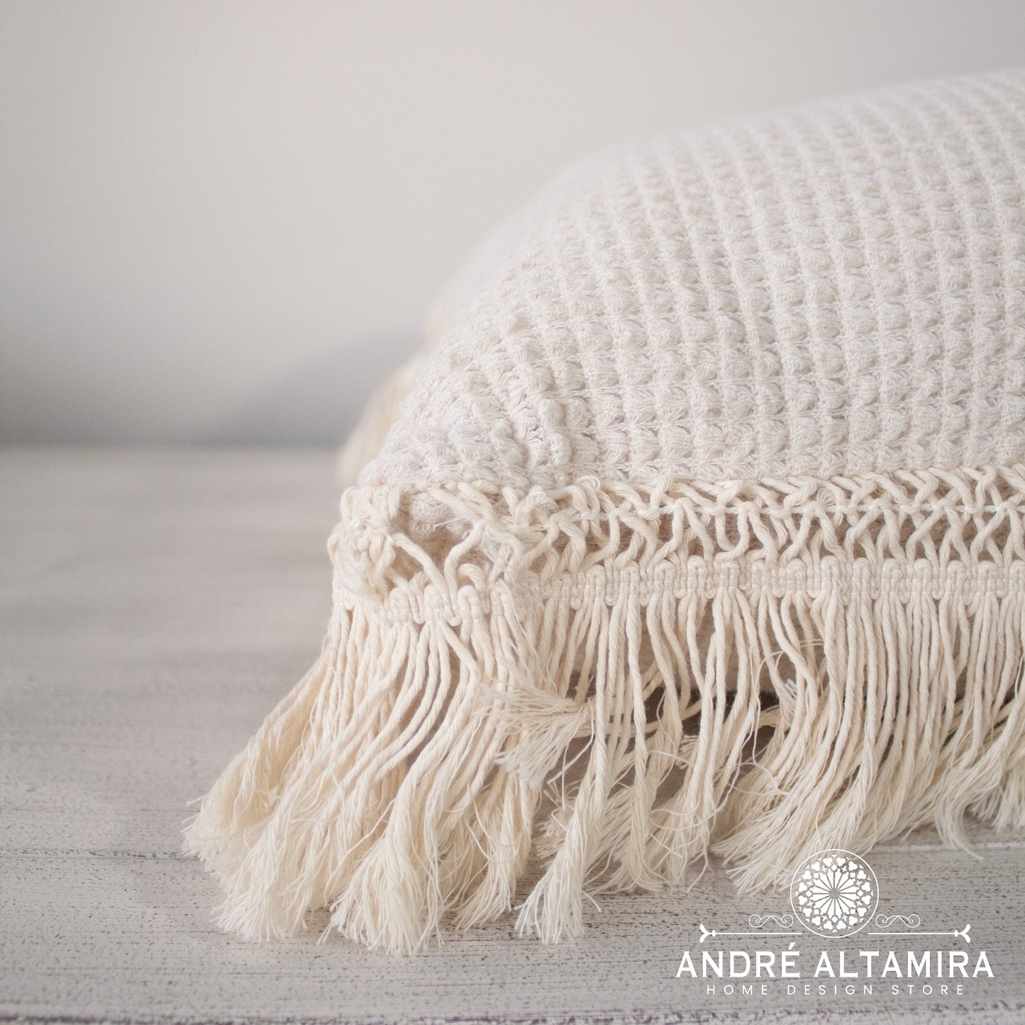 COJIN DECORATIVO BOHO TEJIDO CUADRADO