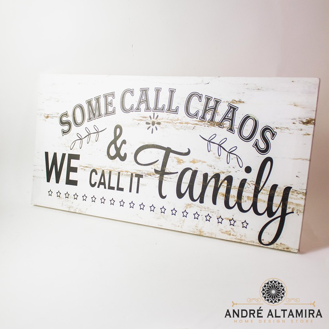 CUADRO DECORATIVO WE CALL IT FAMILY