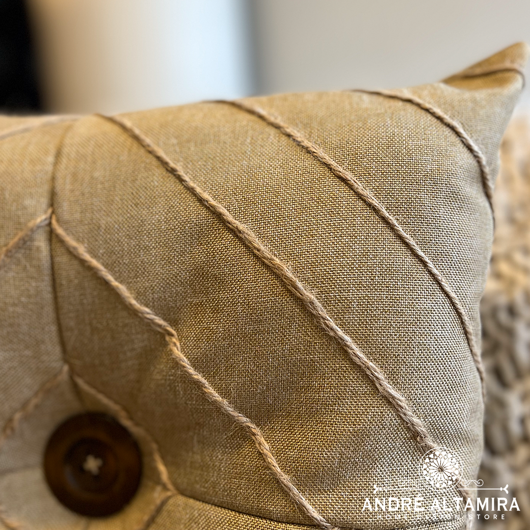 COJIN DECORATIVO CAPITONEADO