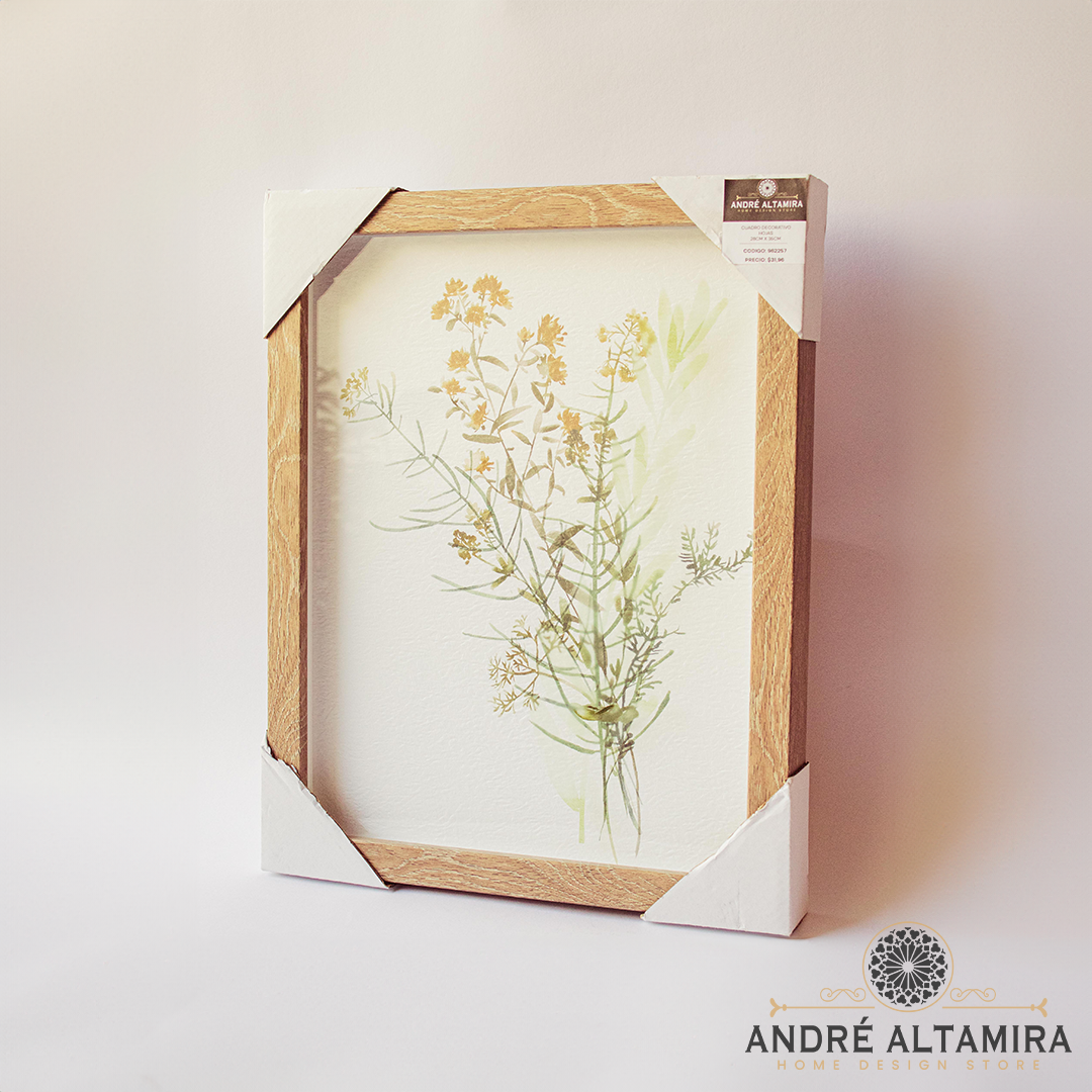 CUADRO DECORATIVO HOJAS