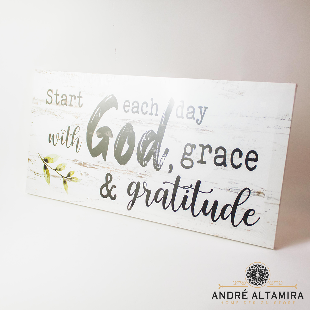CUADRO DECORATIVO DE 25CM X 50CM GOD, GRACE