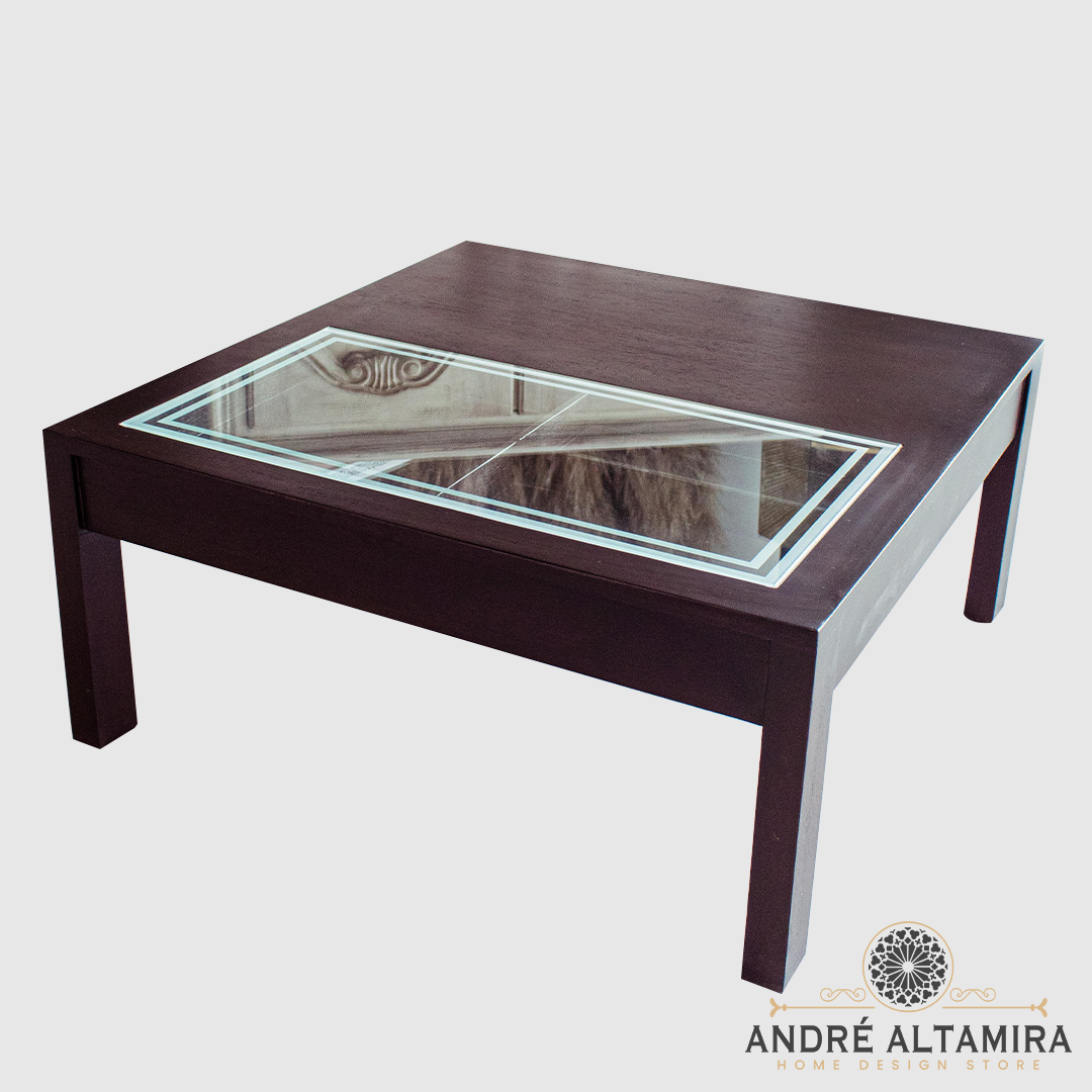 MESA DE MADERA COLOR WENGUE