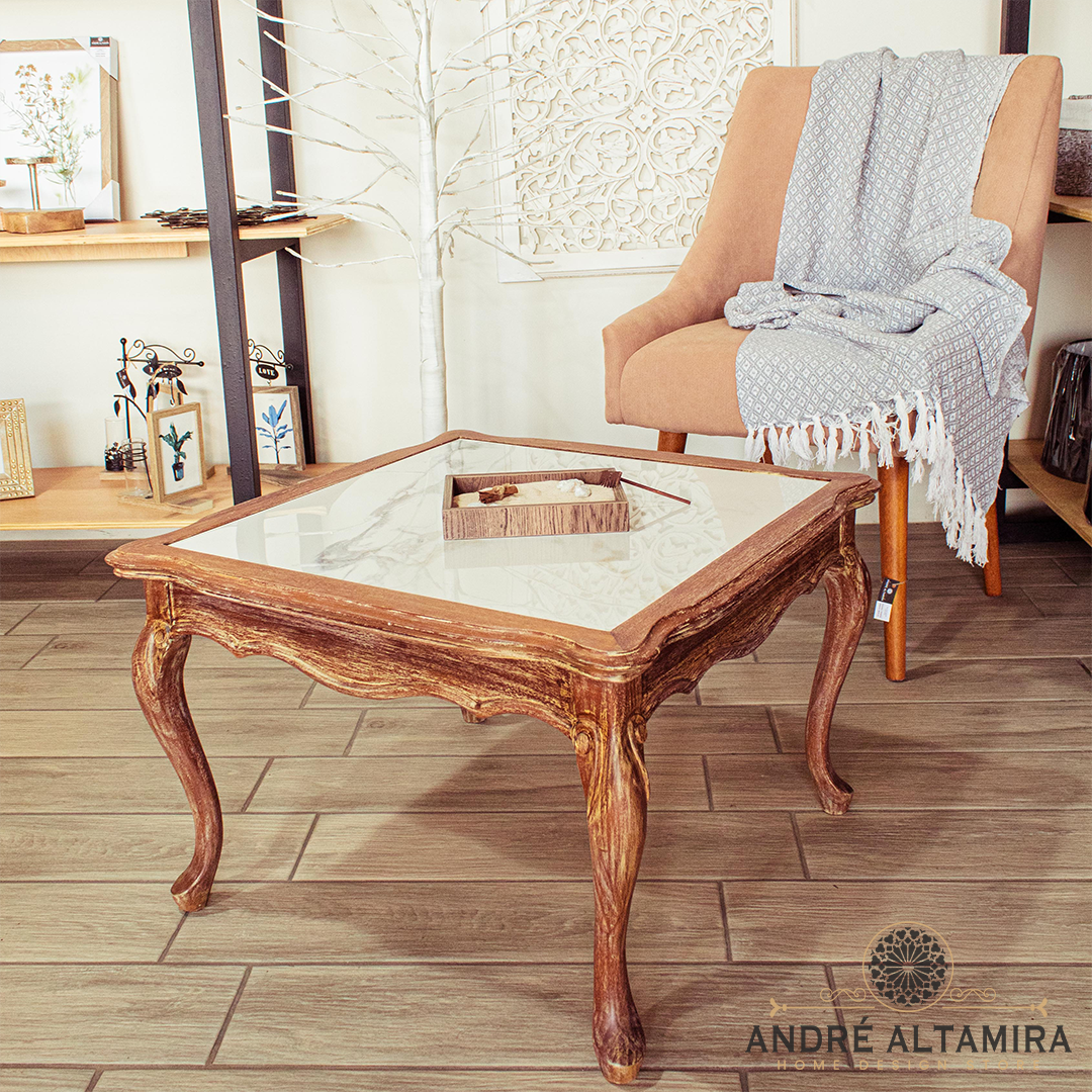 MESA DE MADERA ESTILO VINTAGE