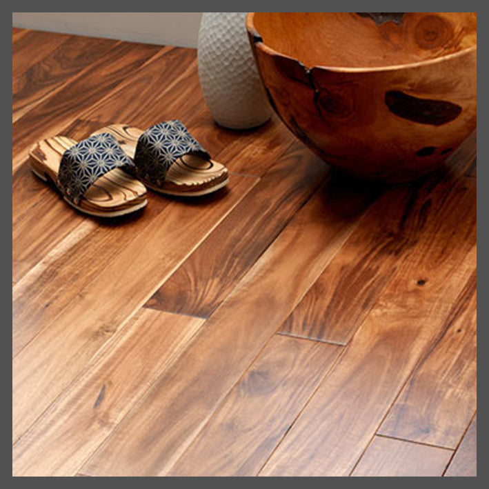 PISO DE MADERA DE ACACIA "HIGH GLOSS"