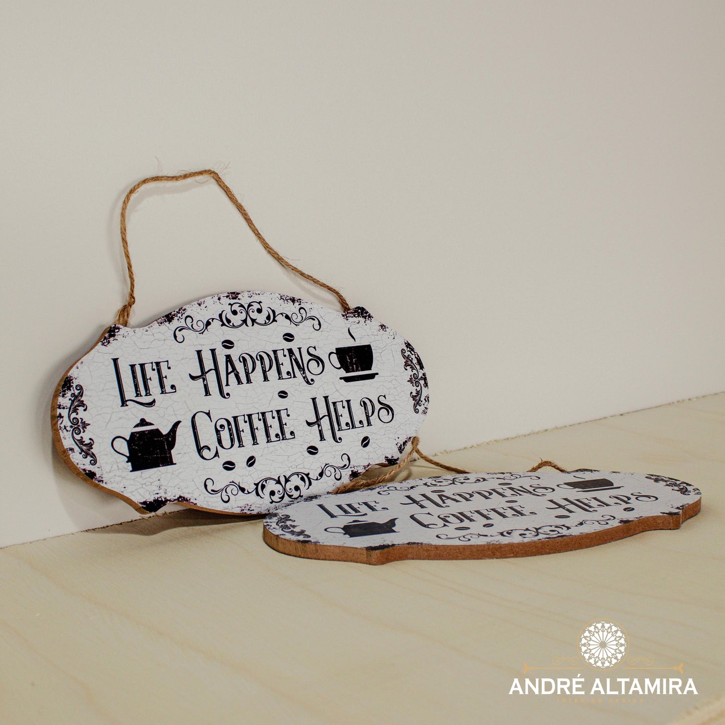 CUADRO DECORATIVO WALL COFFEE HELPS