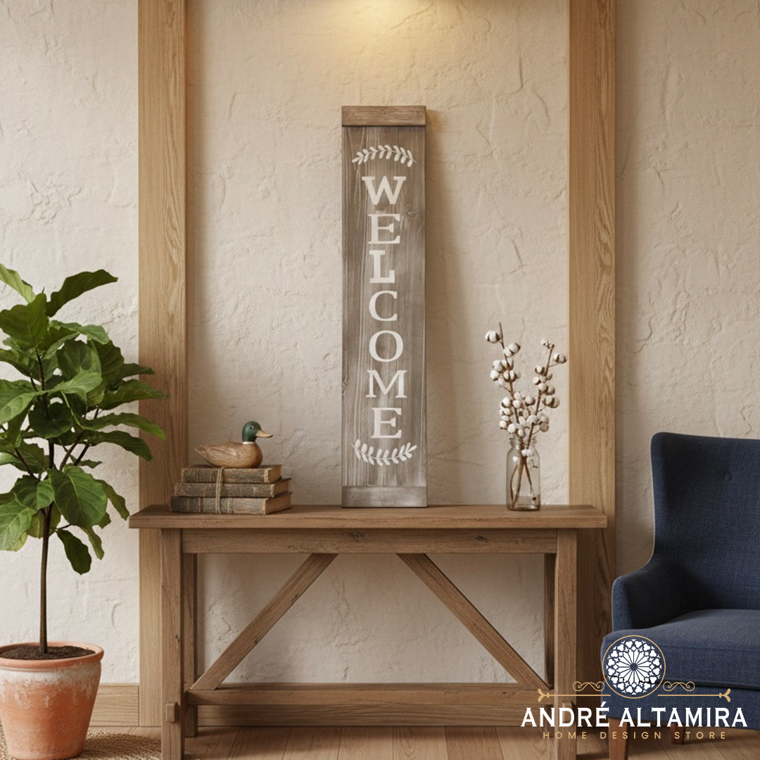 CUADRO DECORATIVO WELCOME VERTICAL