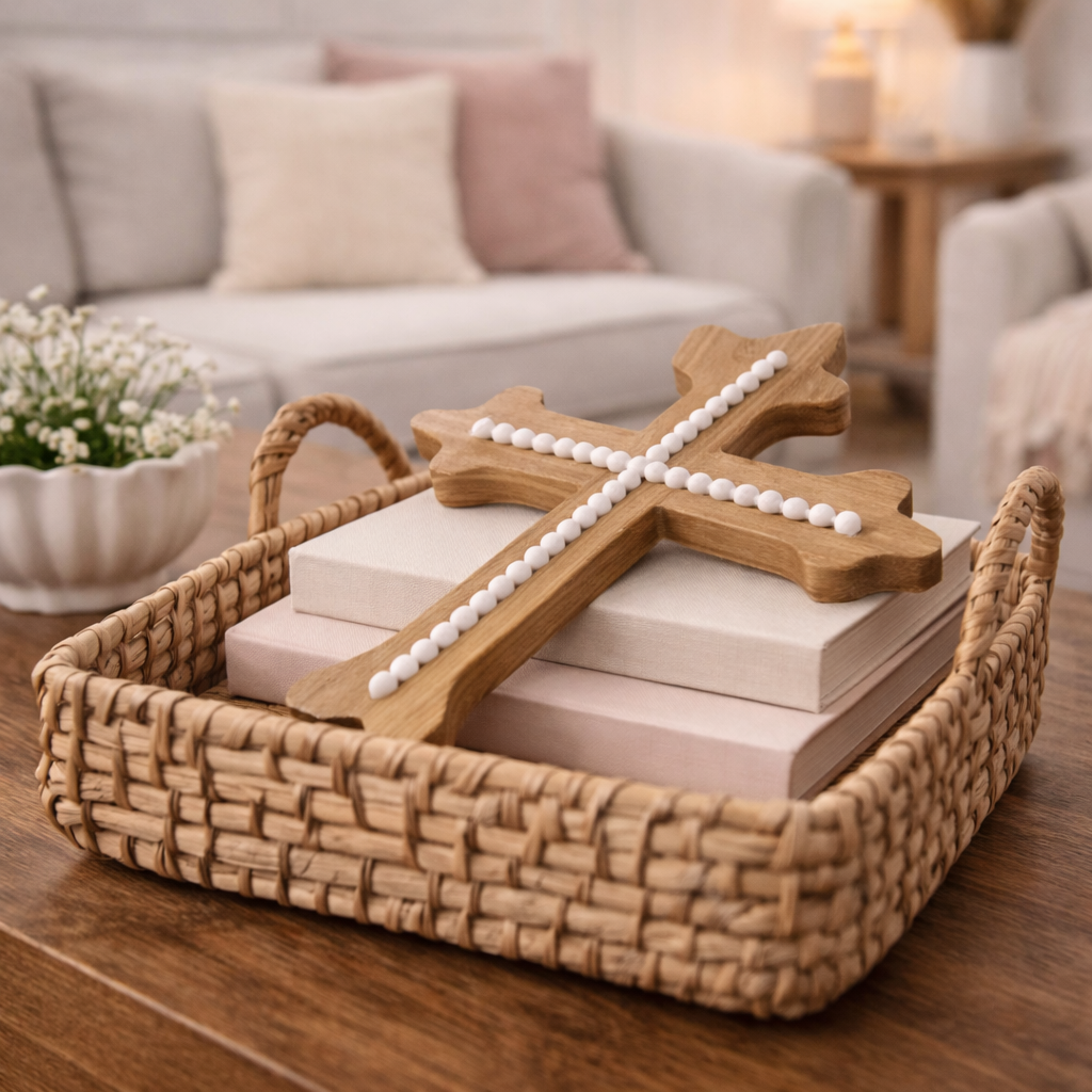 CRUZ DE MADERA CON RELIEVE