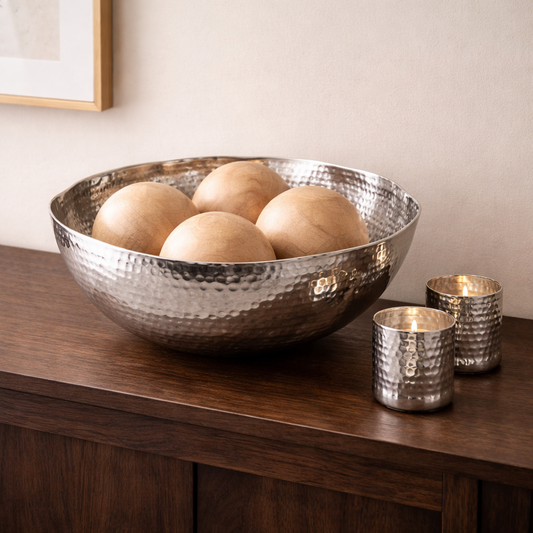 BOWL DECORATIVO PLATA  GRANDE