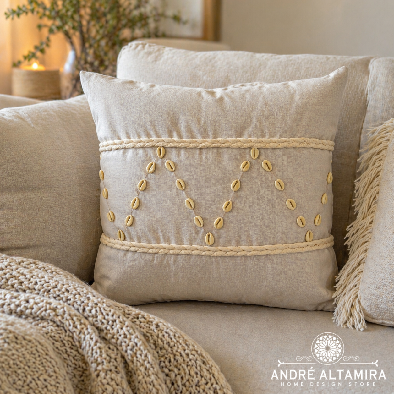 COJIN DECORATIVO ZIGZAG SHELLS