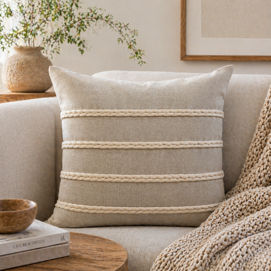 COJIN DECORATIVO CORDON LINEAS