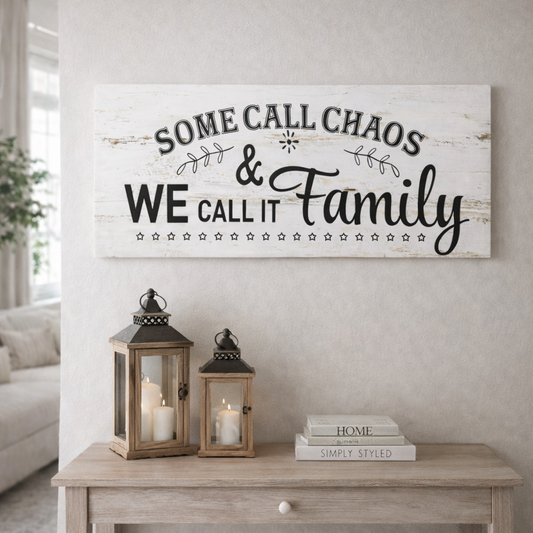 CUADRO DECORATIVO WE CALL IT FAMILY