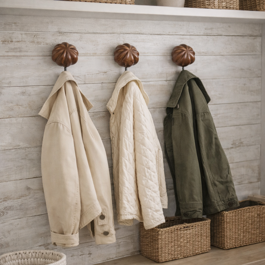 SET HOLDERS DE MADERA TALLADA