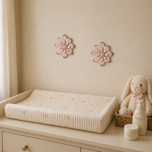 APLIQUE DECORATIVO FLOR PARA PARES COLOR ROSA