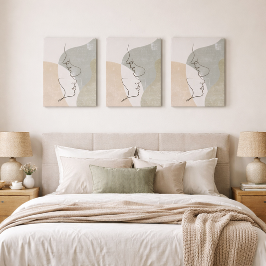 CUADRO LIENZO DECORATIVO PARA PARED SILUETA