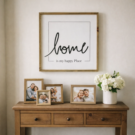 CUADRO DECORATIVO HOME IS MY HAPPY PLACE