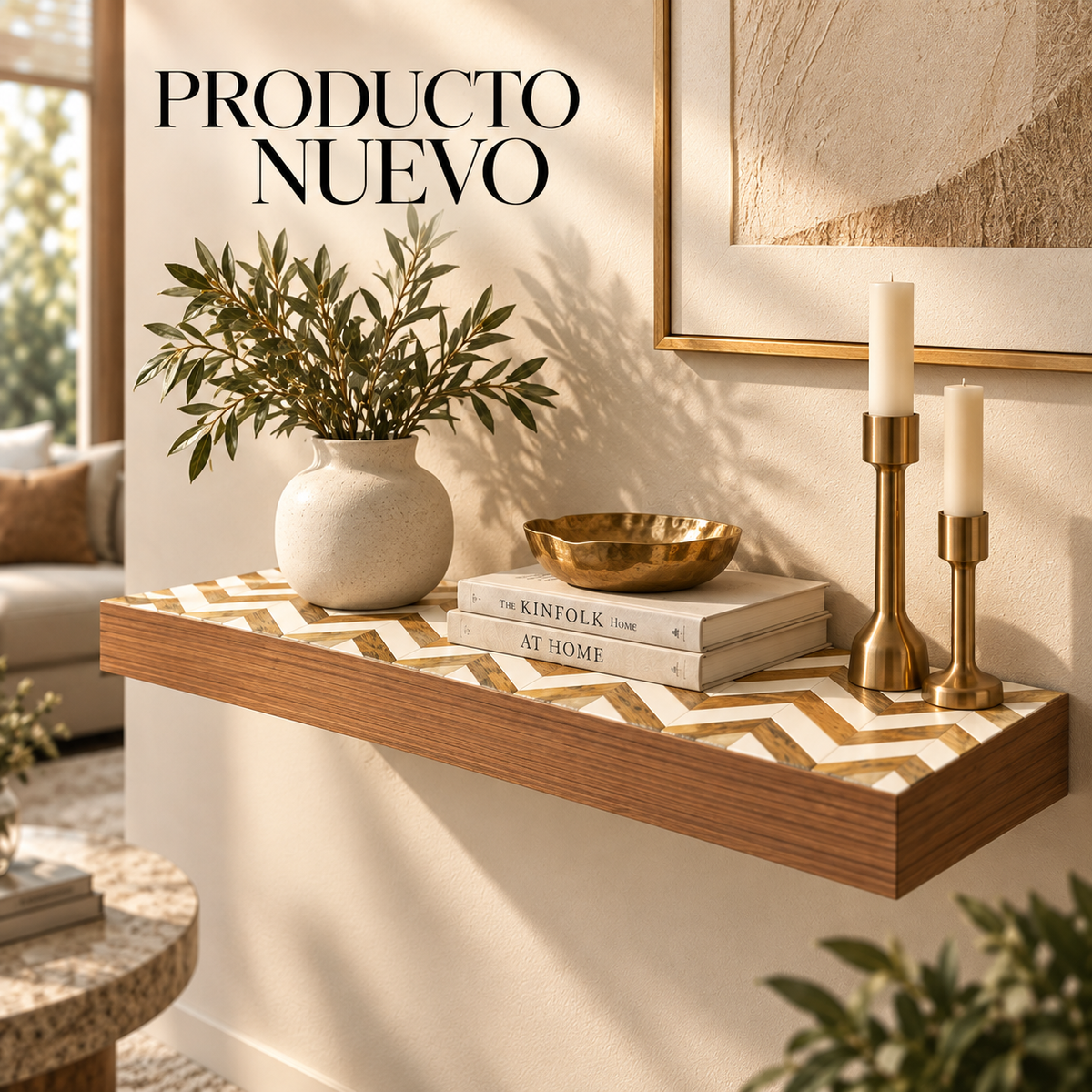 REPISA DECORATIVA PARA PARED ZIG ZAG