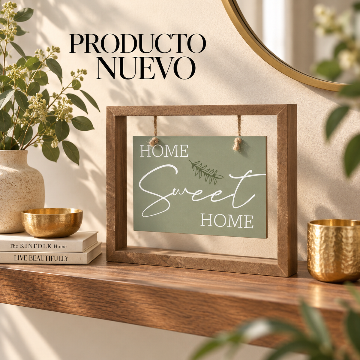 CUADRO DECORATIVO COLGANTE HOME SWEET HOME