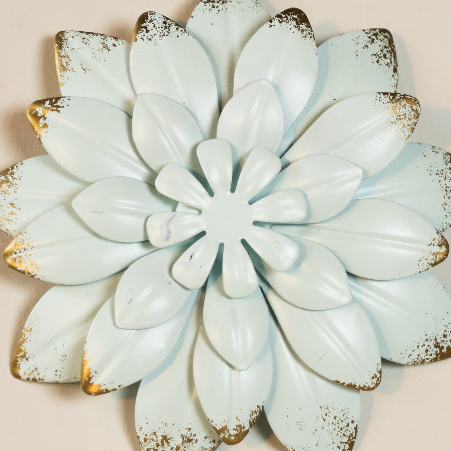 APLIQUE DECORATIVO FLOR  PARA PARED COLOR AQUA