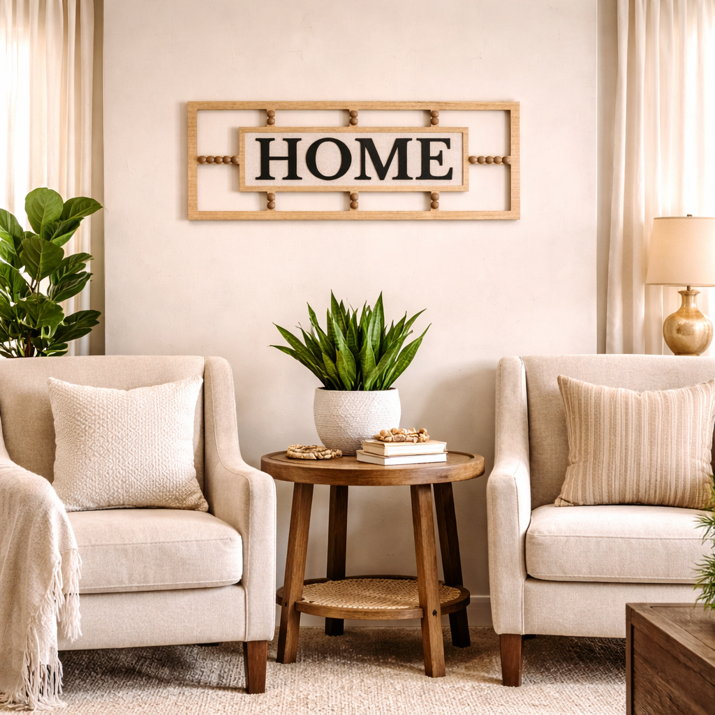 CUADRO HOME CON RELIEVE DE MADERA
