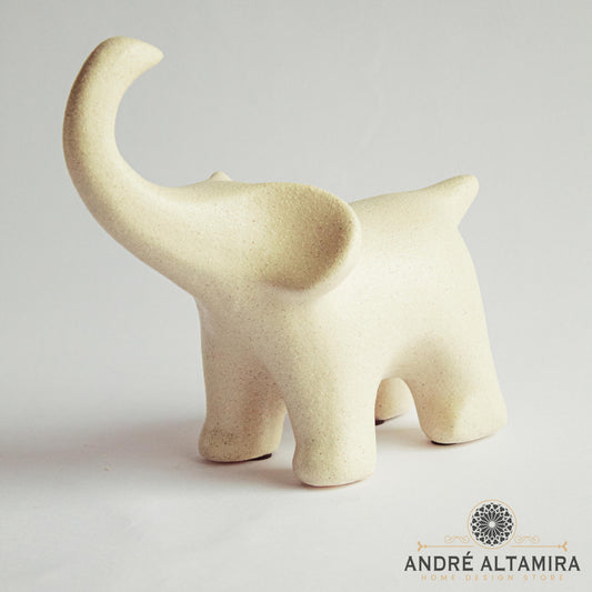 ADORNO DECORATIVO ELEFANTE COLOR NUDE