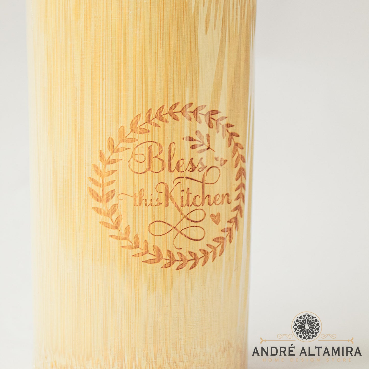 SET DE ACCESORIOS DE COCINA DE BAMBÚ