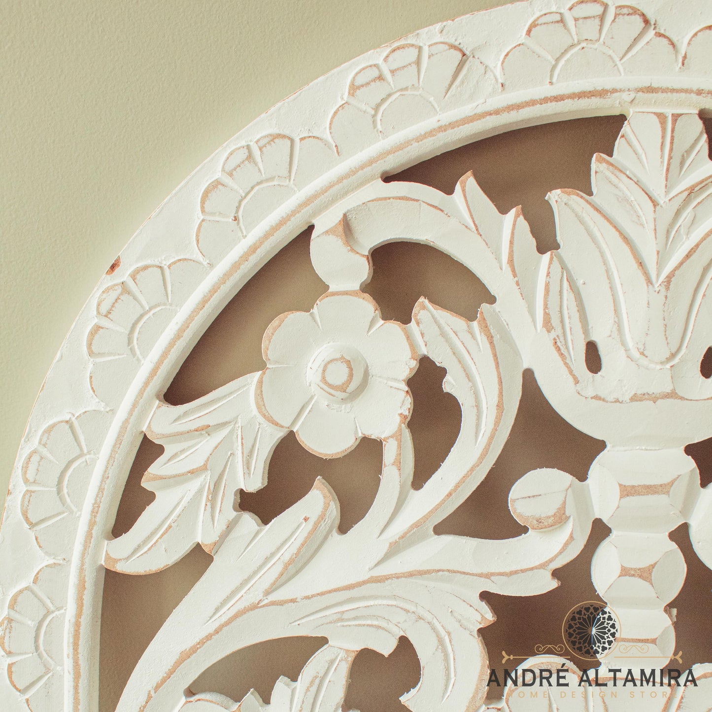 CUADRO DECORATIVO DE PARED FLOR BLANCA