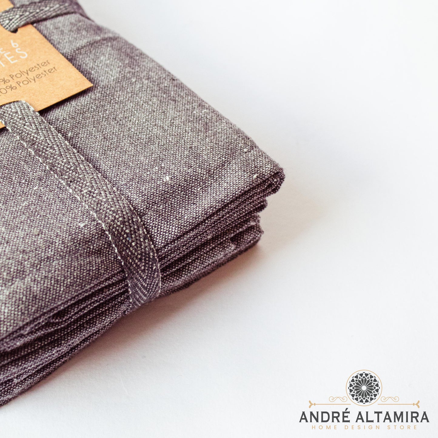 SERVILLETA COLOR GRIS SETX6, 45,7CM X 45,7CM