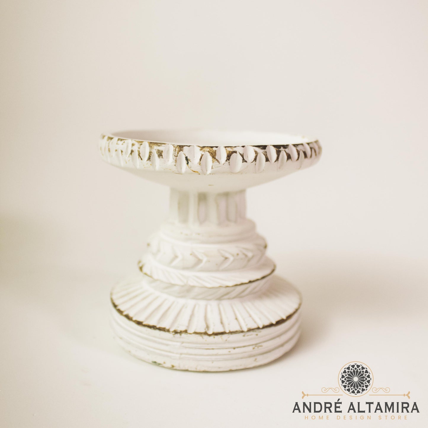 CANDELABRO VINTAGE BLANCO