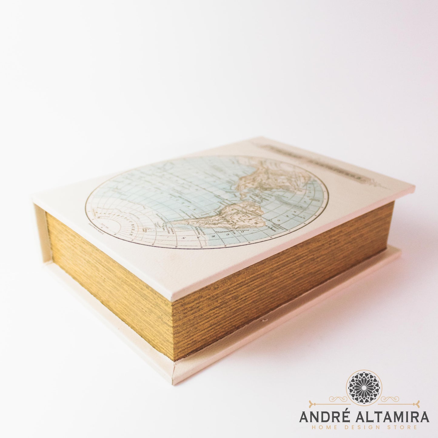 CAJA TIPO LIBRO MAPA MUNDI