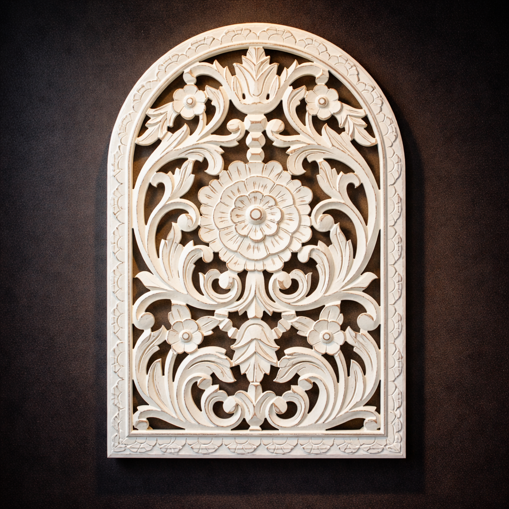 CUADRO DECORATIVO DE PARED FLOR BLANCA