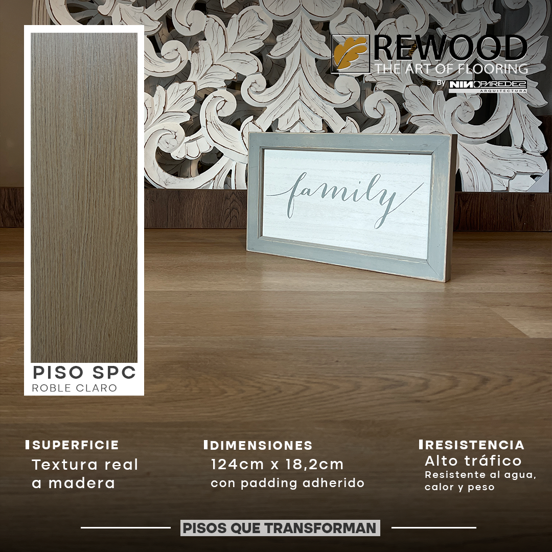 PISO SPC - Roble Claro