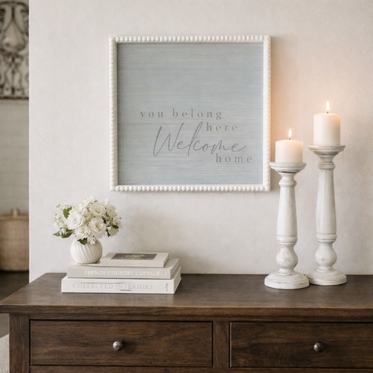 CUADRO DECORATIVO DE PARED CON RELIEVE WELCOME