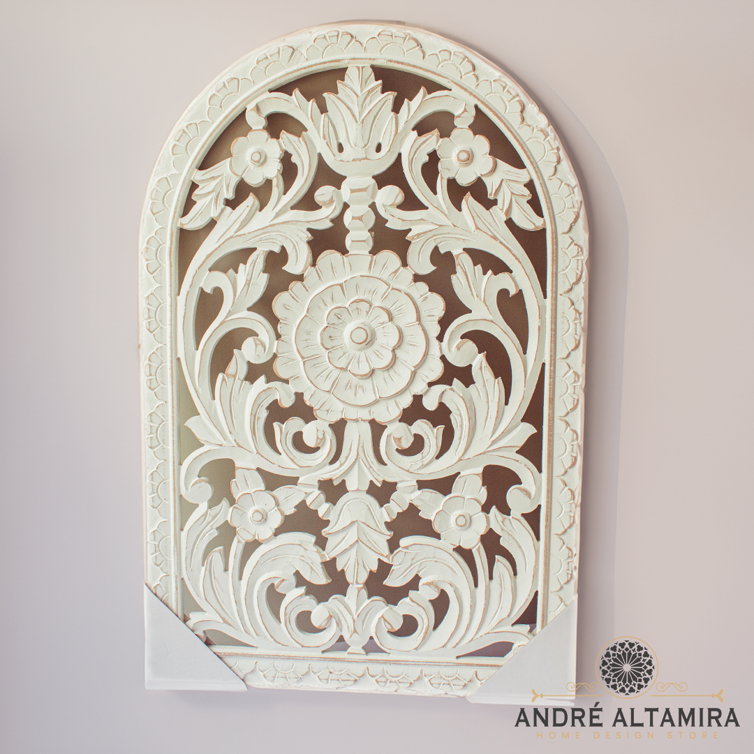 CUADRO DECORATIVO DE PARED FLOR BLANCA