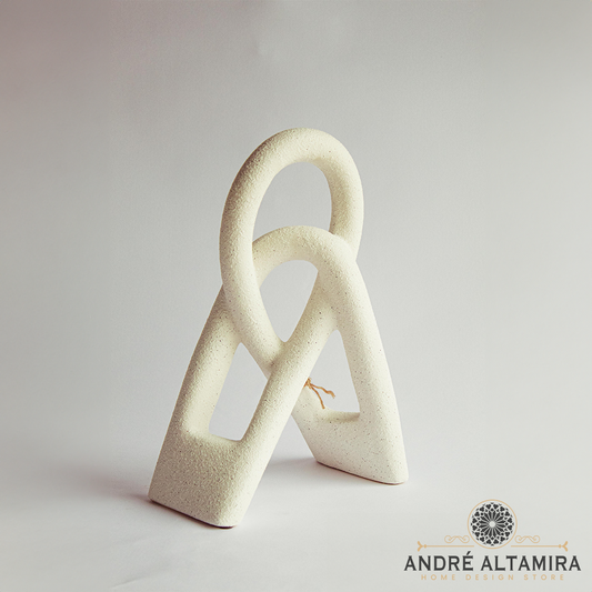 ADORNO DECORATIVO BLANCO DE FORMAS